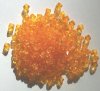 200 6mm Acrylic Faceted Bicone Orange